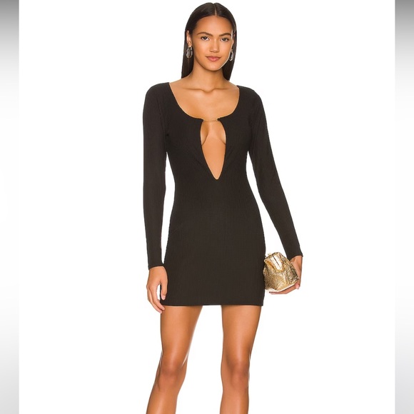 H:ours Kayla Dress in Black - Picture 1 of 4